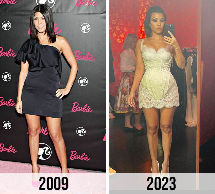 Kourtney Kardashian body transformation