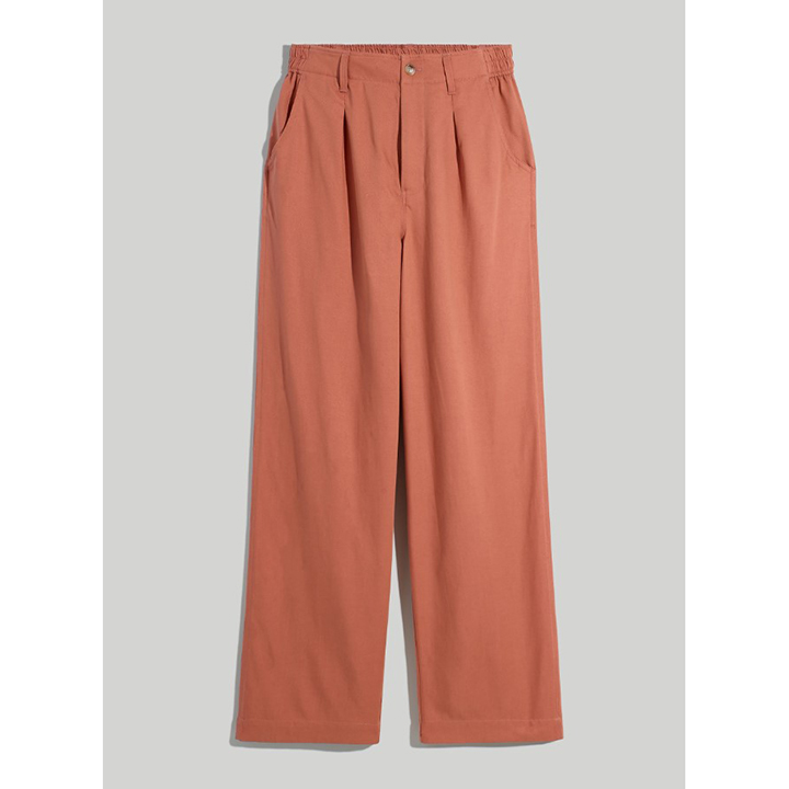 Madewell The Neal straight-leg plants in rose dust color