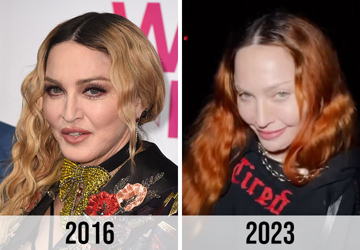 Madonna then and now transformation