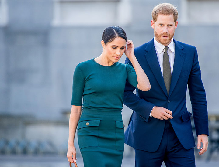 Prince Harry Meghan Markle walking