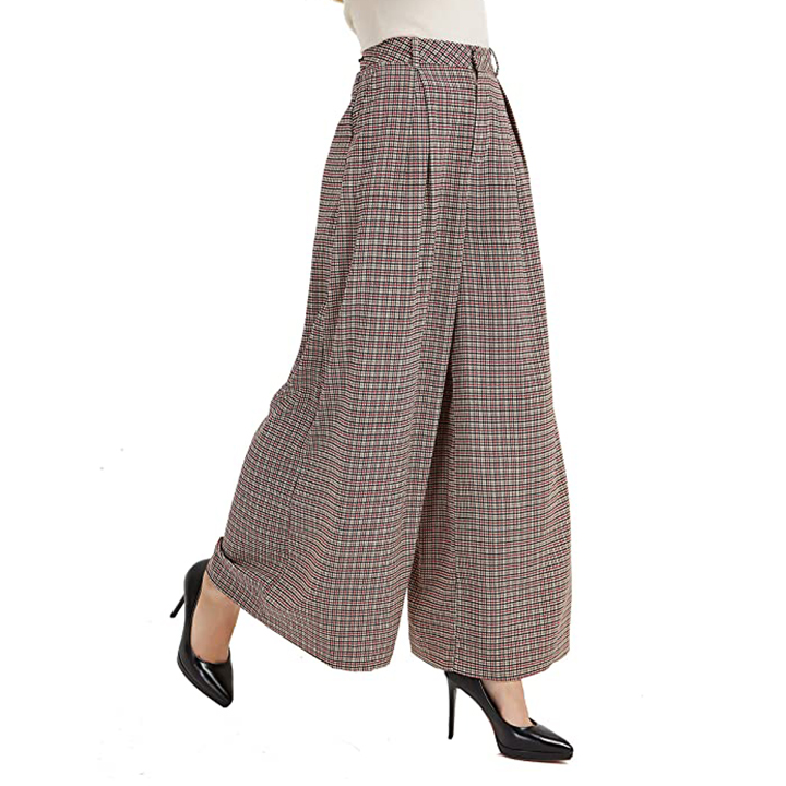 trojori women's high-waisted casual long-leg palazzo pants