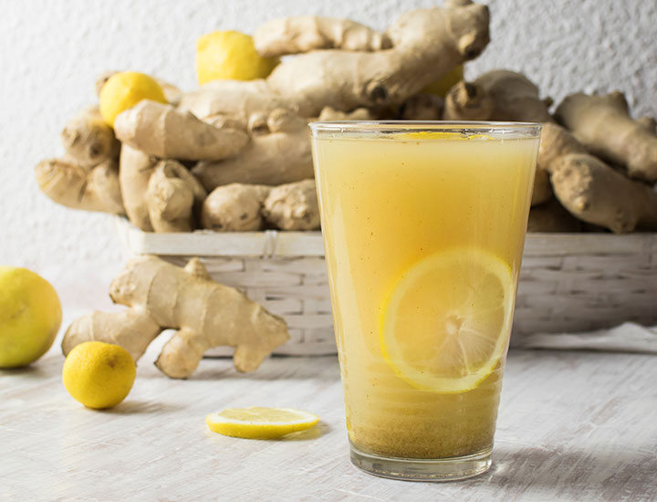 Lemon ginger drink