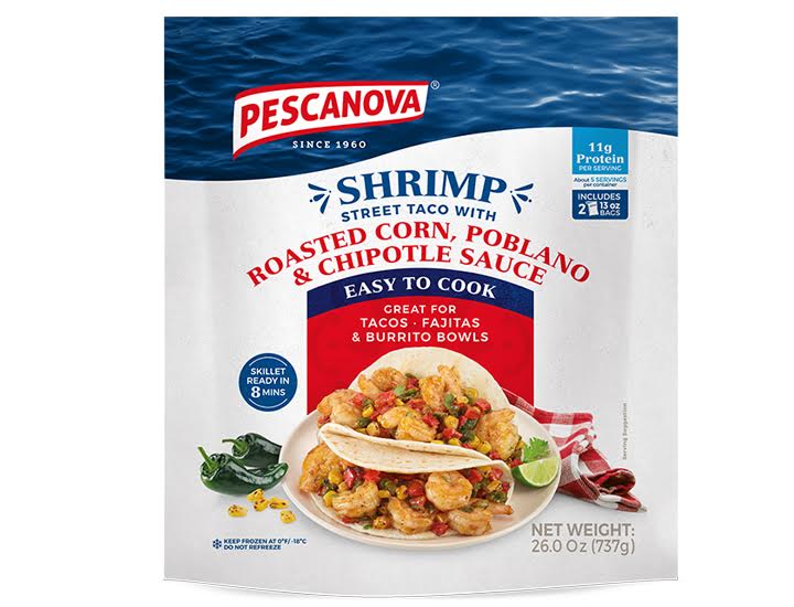 Pescanova Shrimp Street Tacos frozen meal kit
