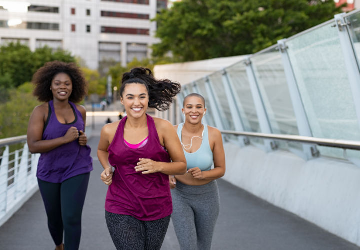 Women running