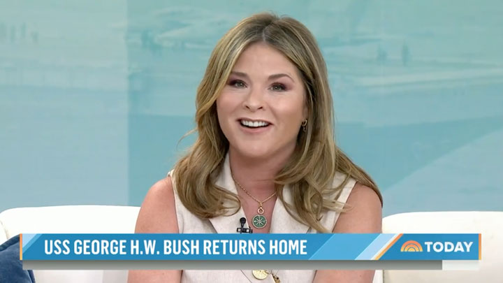 Jenna Bush Hager on The Today Show USS George HW Bush