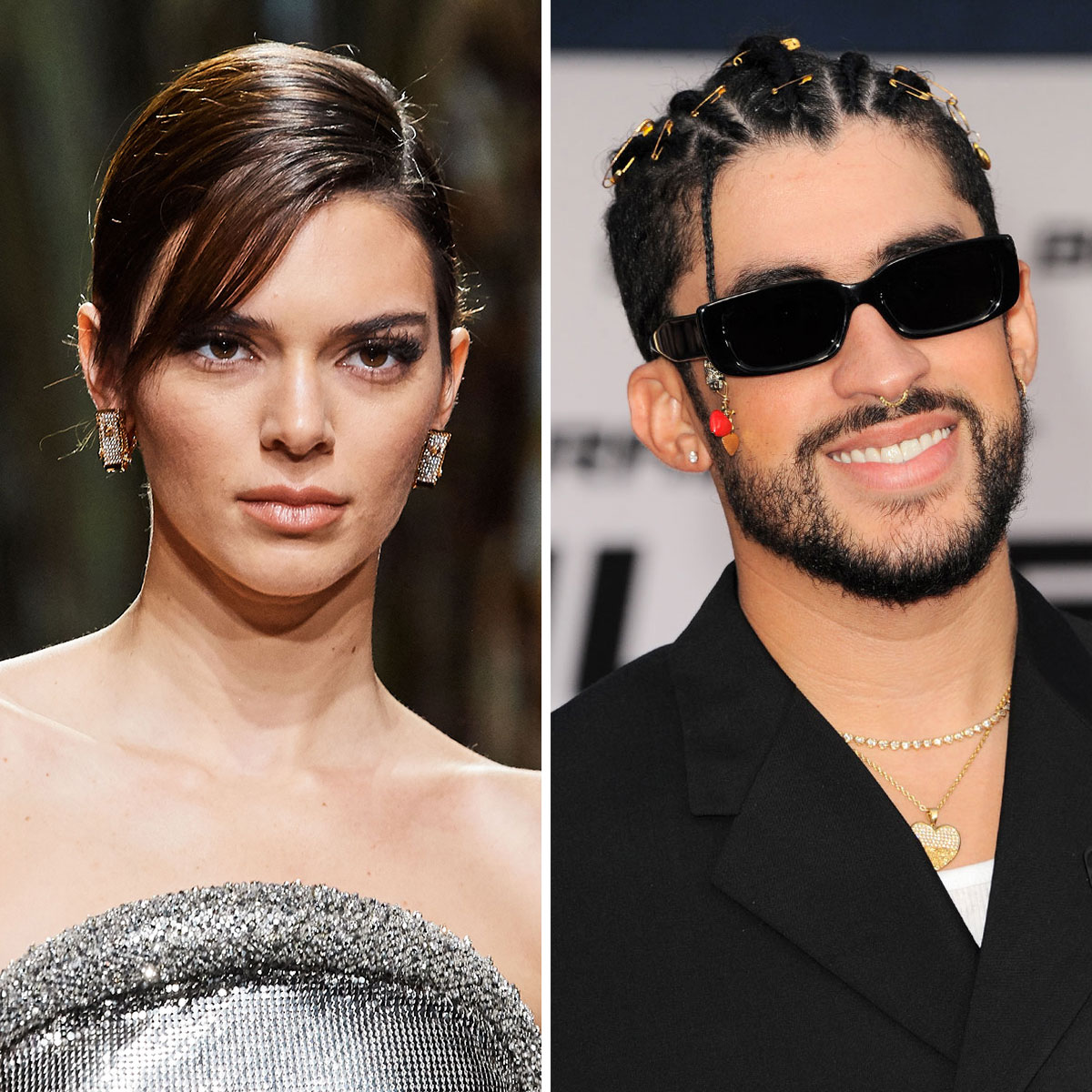 Kendall Jenner & Bad Bunny Twinned Again In All-Black Outfits For