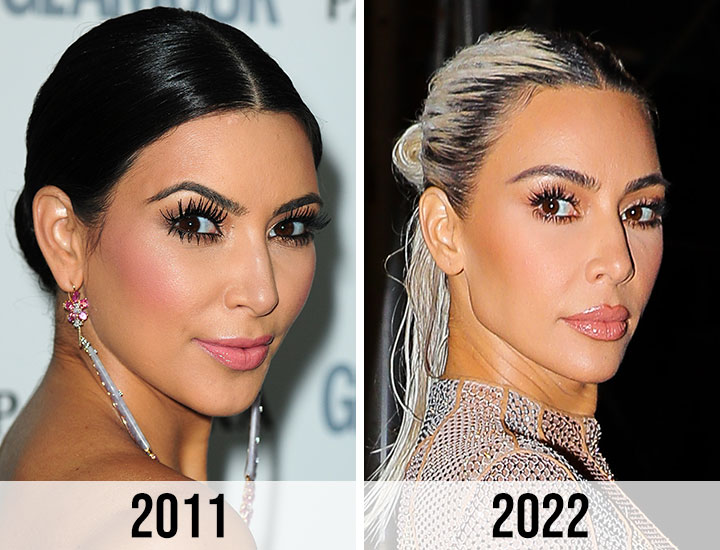 Kim Kardashian before and after pictures
