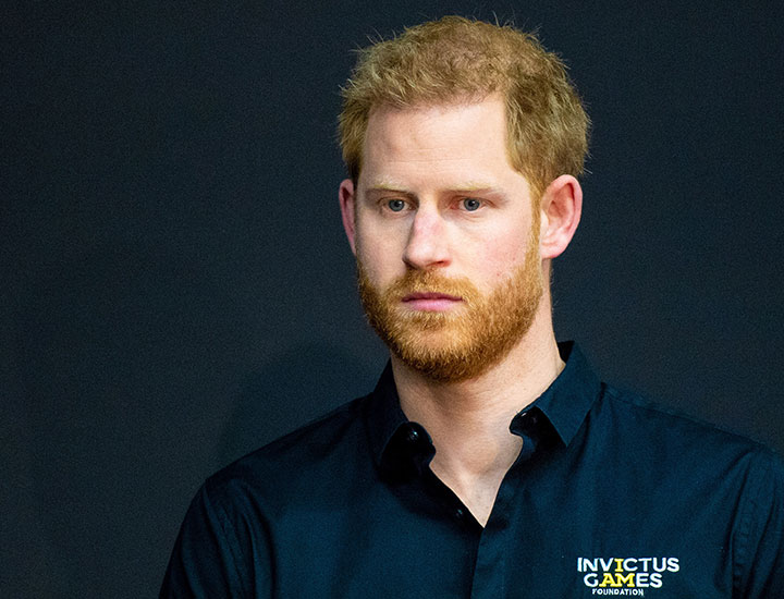 Prince Harry wearing an Invictus Games t-shirt