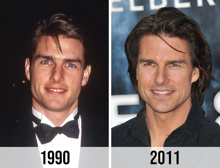 Tom Cruise 1990 vs 2011