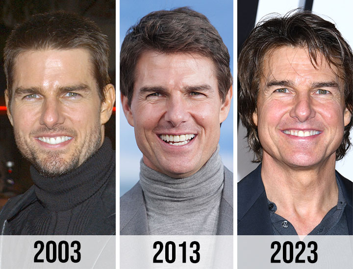 Tom Cruise 2003 vs 2013 vs 2023