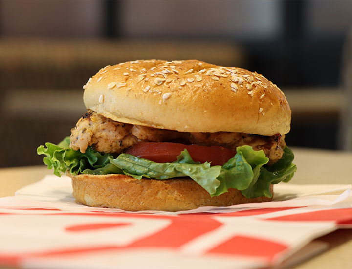 Chick-fil-A sandwich with sesame bun