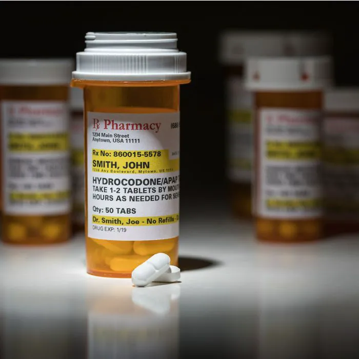 bottle of hydrocodone