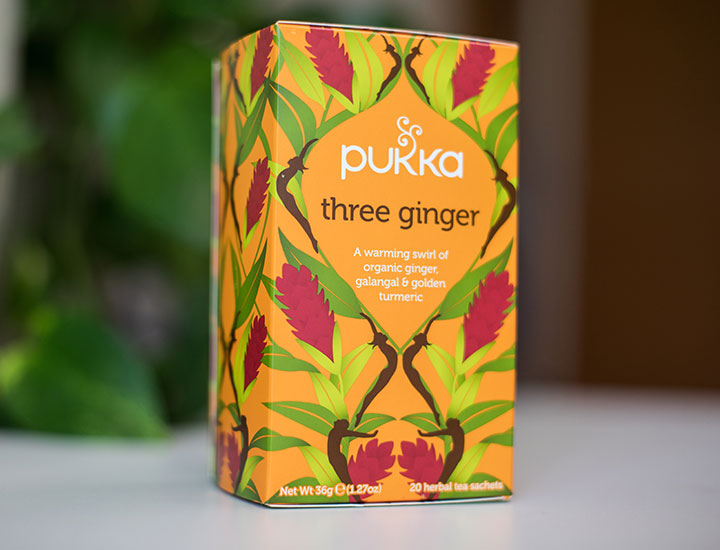 Pukka ginger tea box