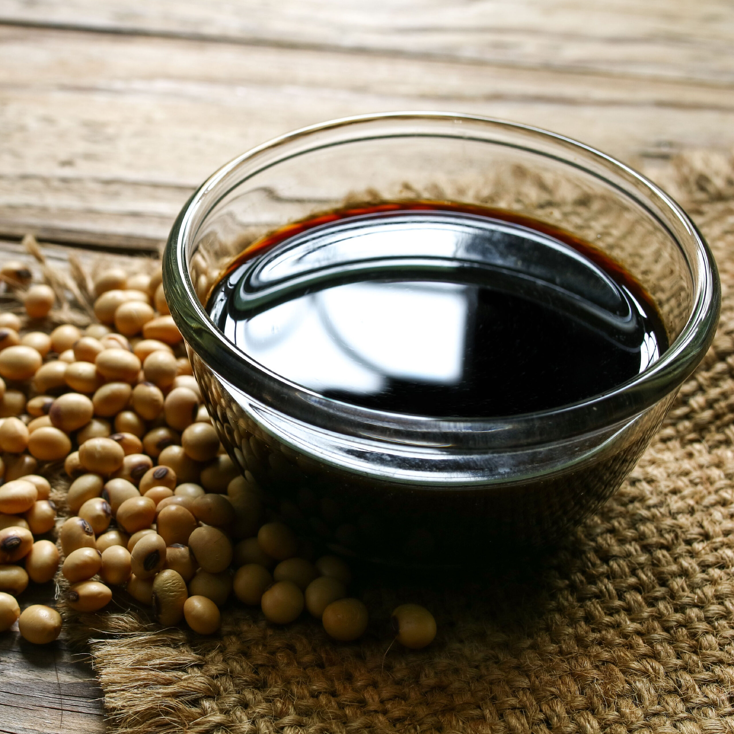 small dish of soy sauce