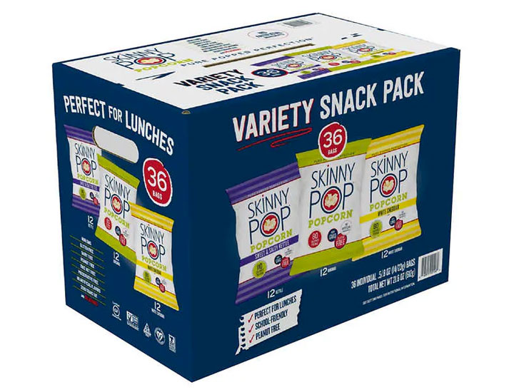 Costco SkinnyPop popcorn variety pack