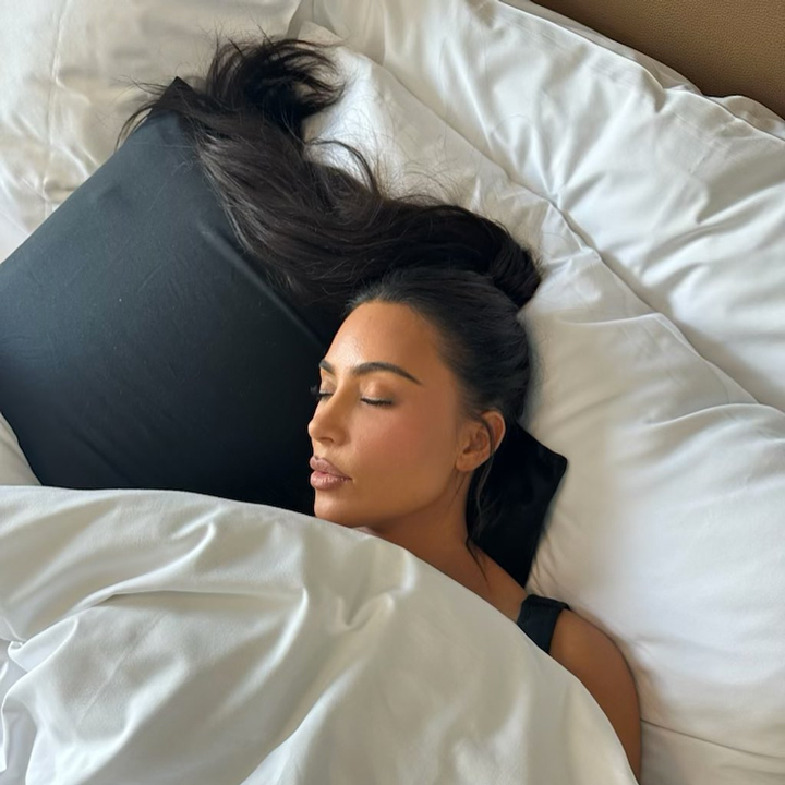 Kim Kardashian asleep Instagram
