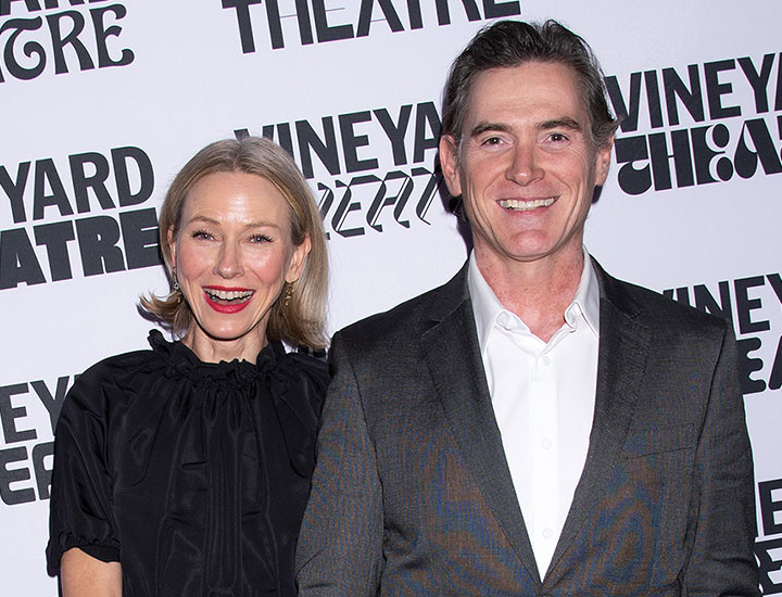 naomi watts black dress billy crudup gray suit red carpet