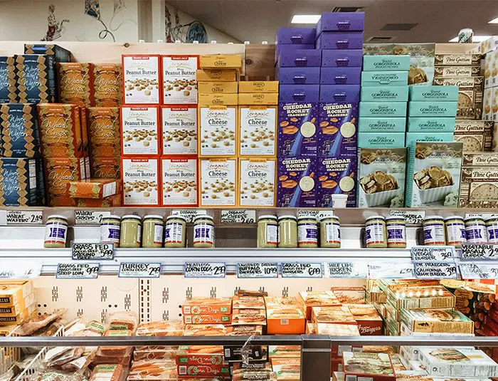 Trader Joe's frozen and snack aisle