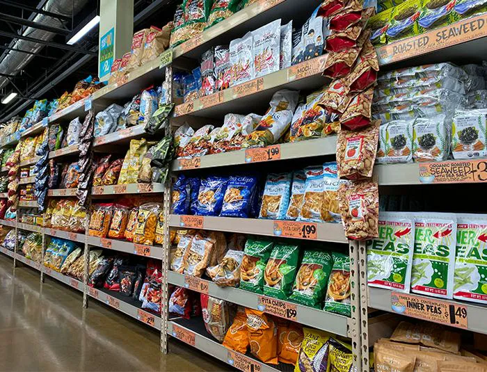 Trader Joe's snack aisle