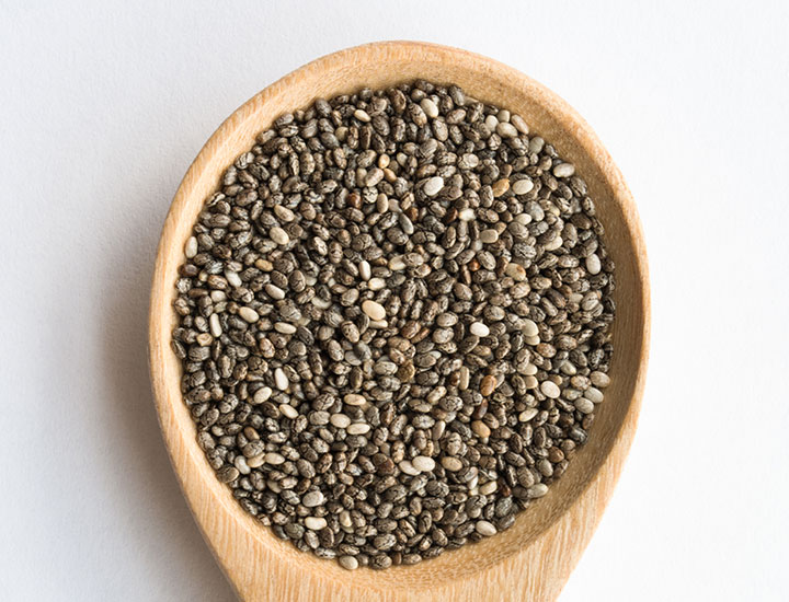 spoonful of chia seeds