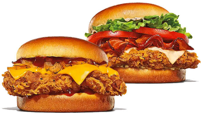 BK Royal Crispy Chicken Sandwich varieties
