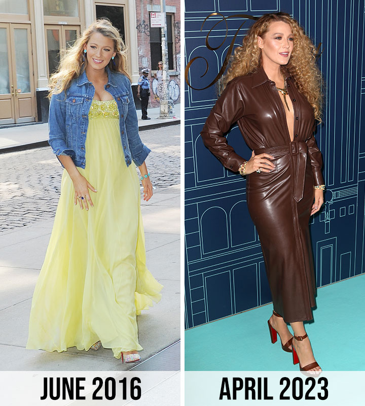 Blake Lively June 2016 vs April 2023