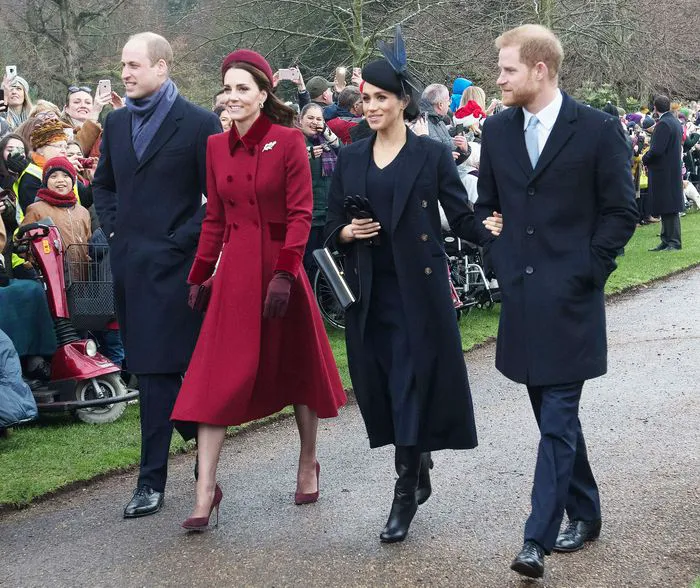 Prince William Kate Middleton Prince Harry Meghan Markle Christmas 2018 church service
