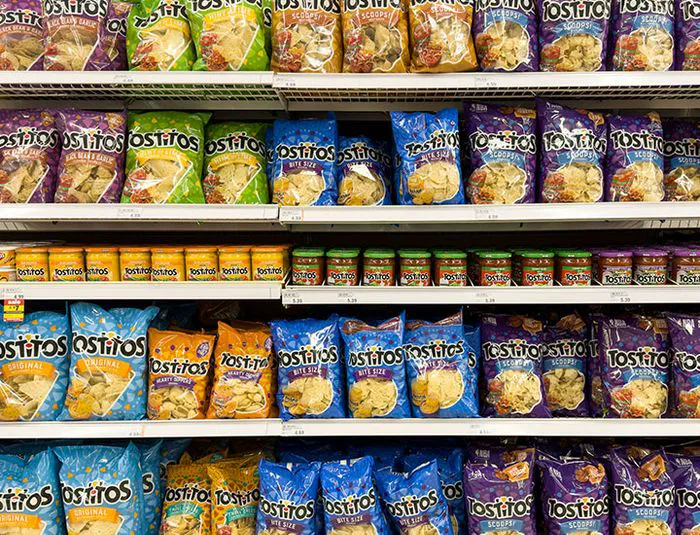 Tostitos products on store shelves