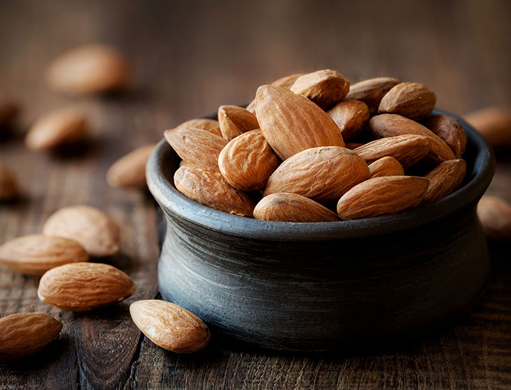 bowl of almonds