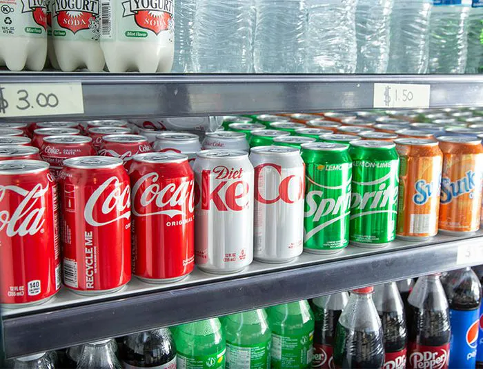 cans of soda
