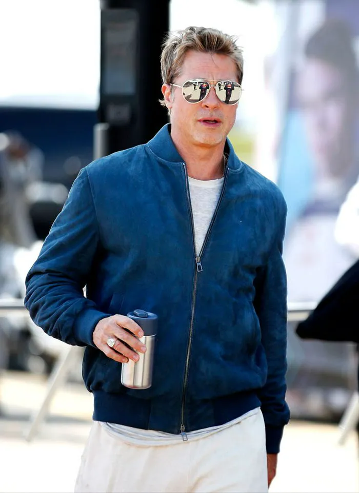 brad pitt silverstone circuit filming new movie in france