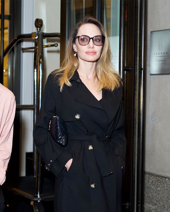 Angelina Jolie steps out after a day of shopping in New York City