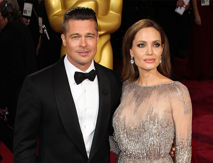 Brad Pitt and Angelina Jolie on the red carpet