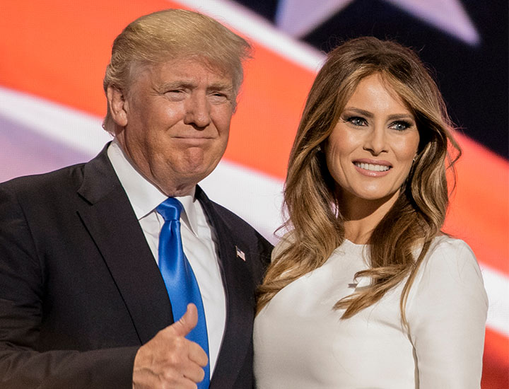 Donald and Melania Trump