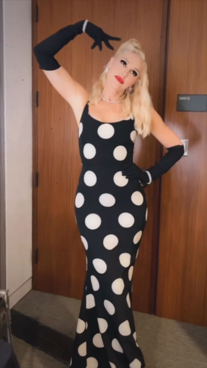 Gwen Stefani polka dot dress Instagram