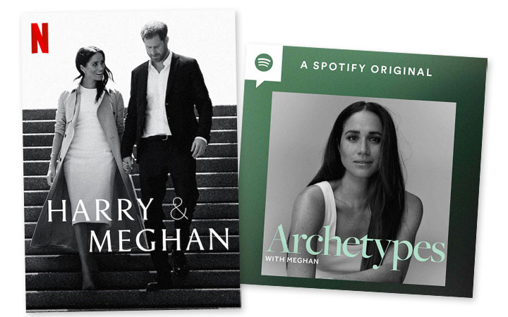Harry and Meghan poster with Archetypes cover