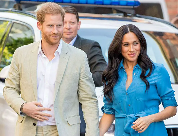Prince Harry Meghan Markle blue dress