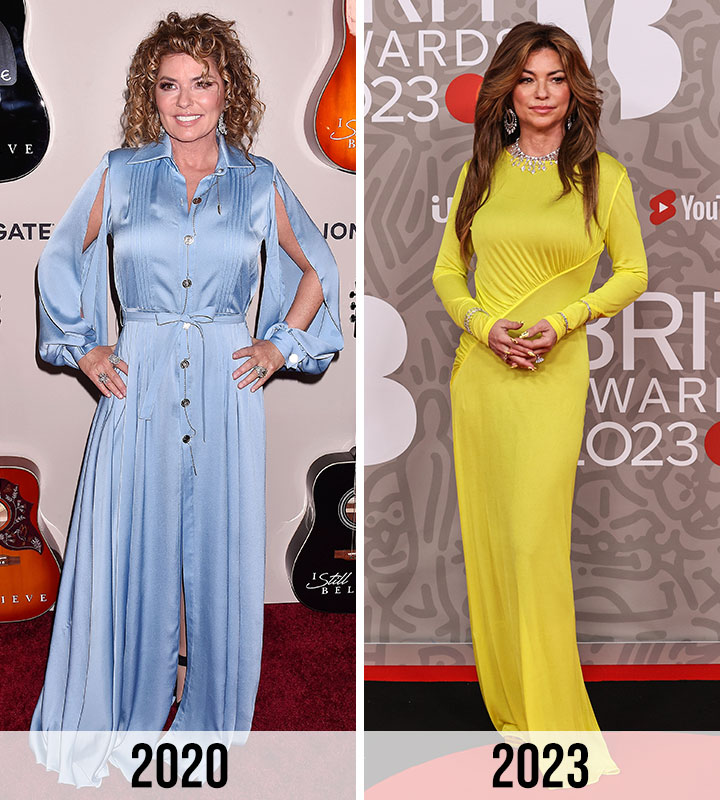 Shania Twain 2020 vs 2023