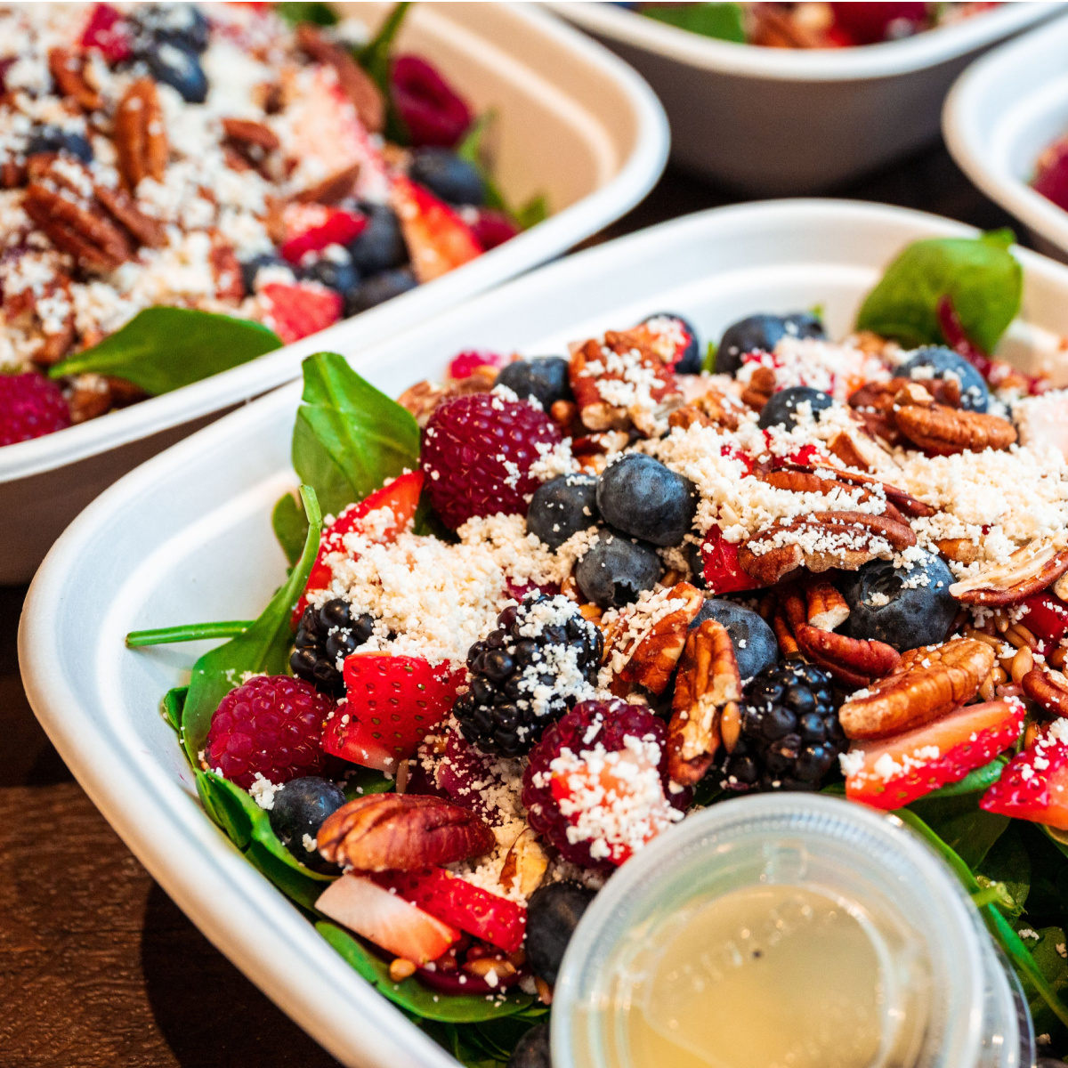 salad with fruits and nuts