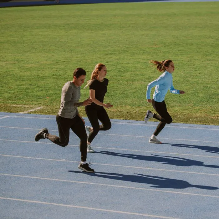 group of people running