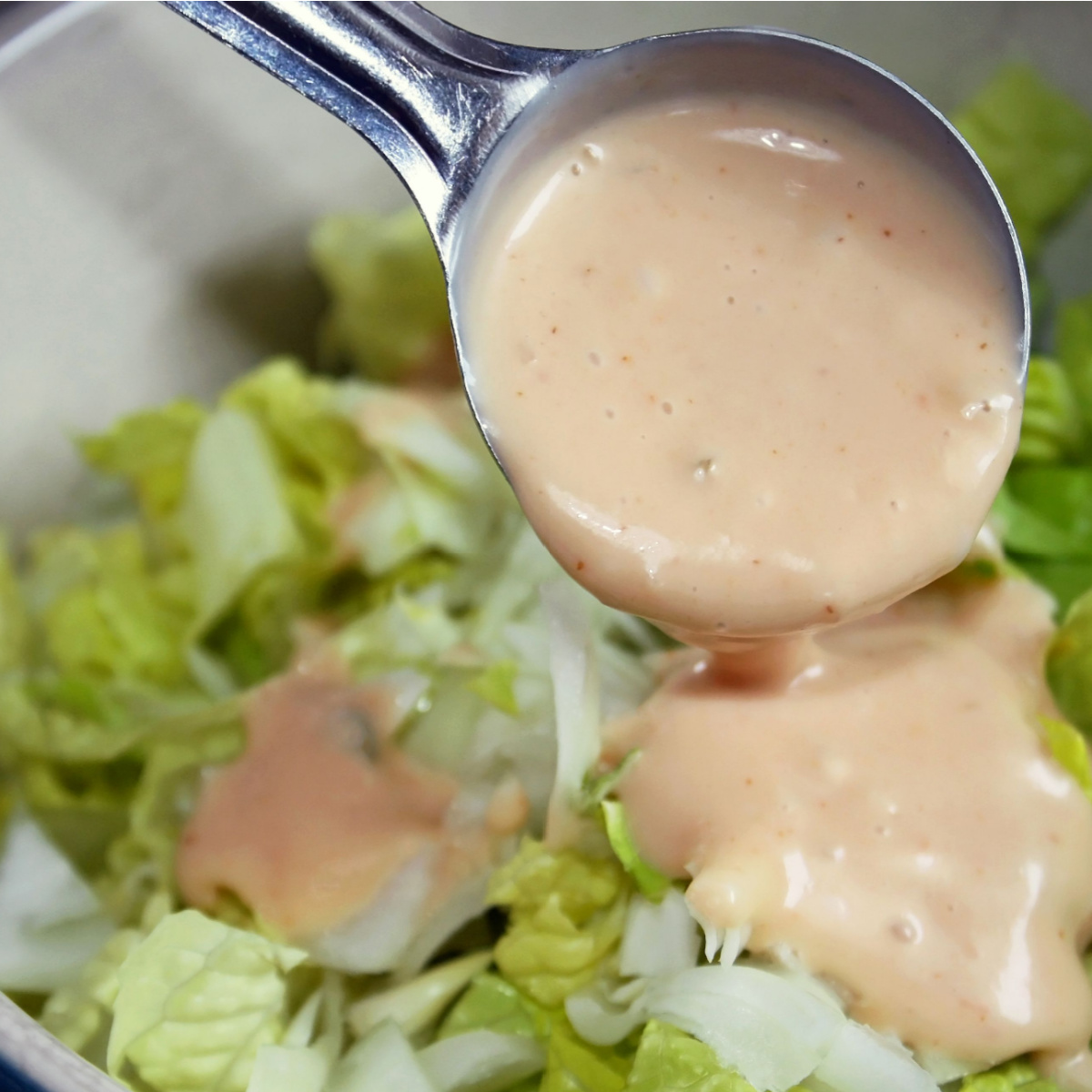 low fat dressing on salad