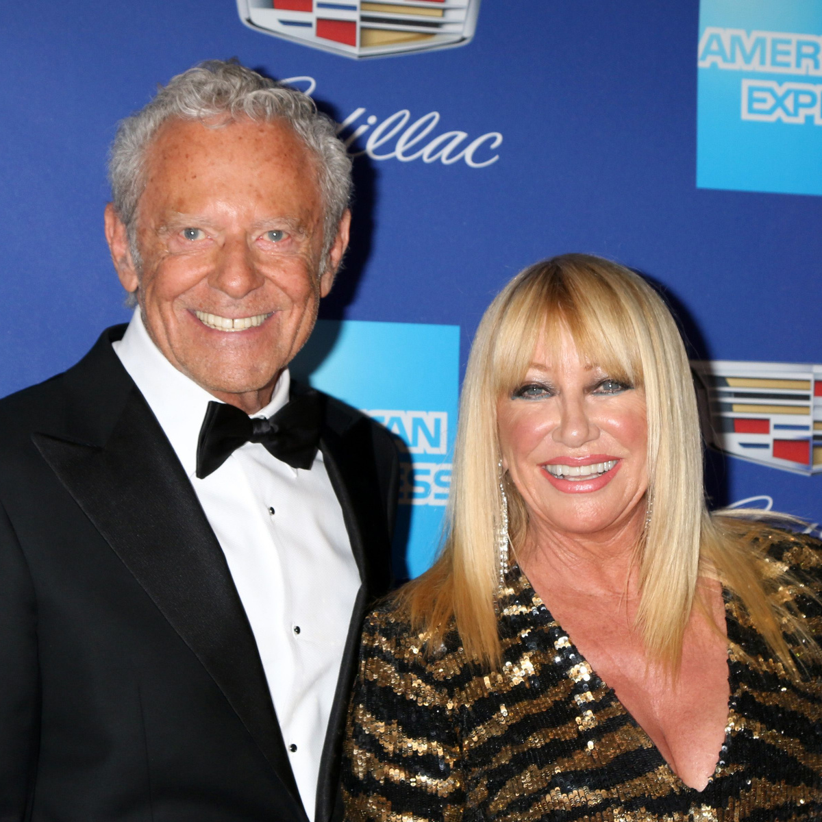 suzanne somers alan humel red carpet