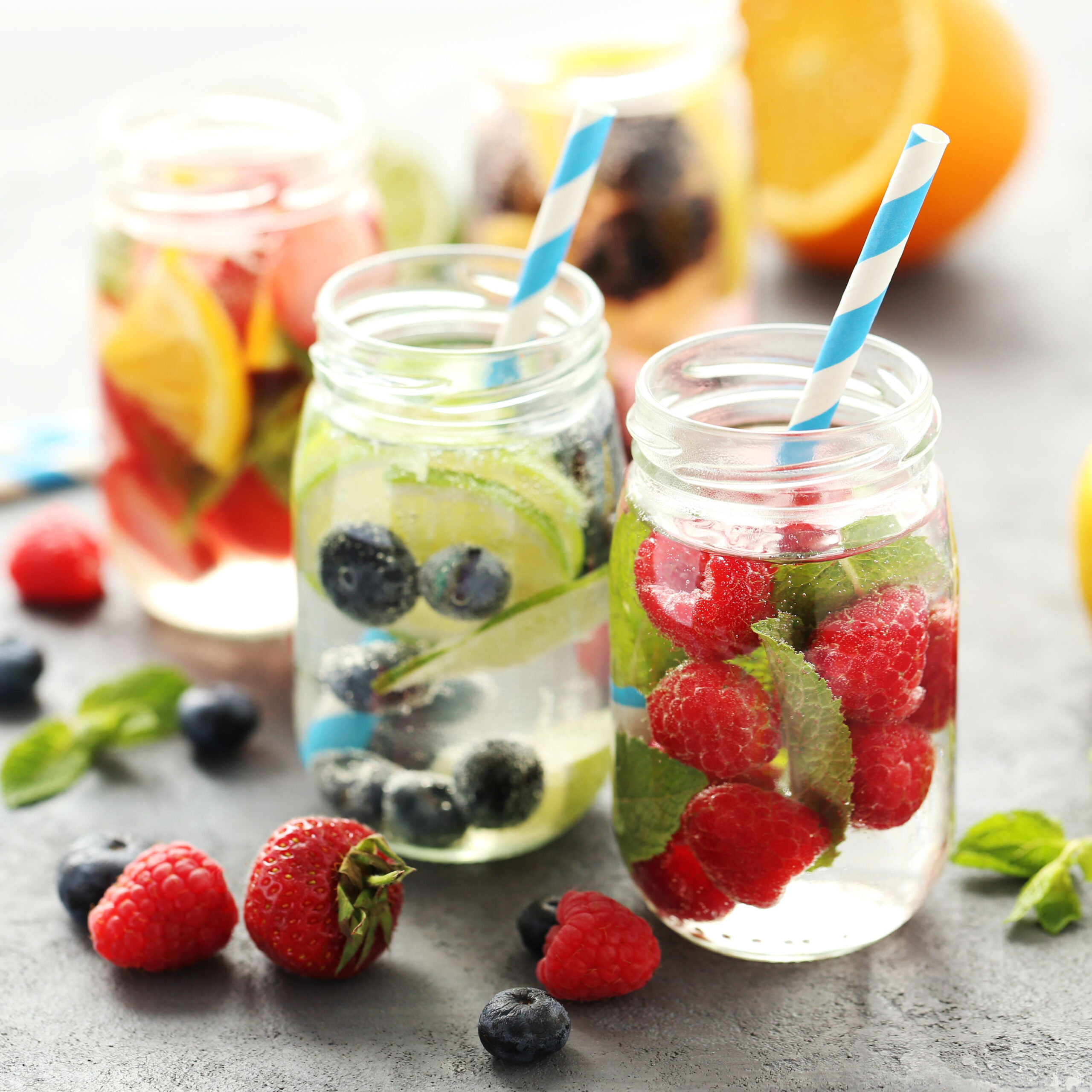fruit-infused water