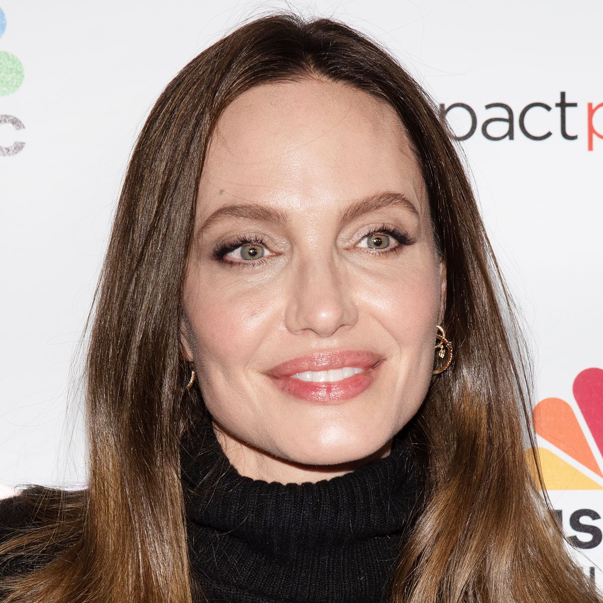 Angelina Jolie Stuns With Surprising New Ombré Hair And All-Black