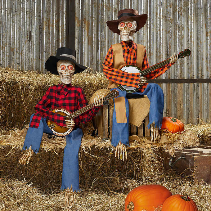 Costco animated dueling banjo skeletons