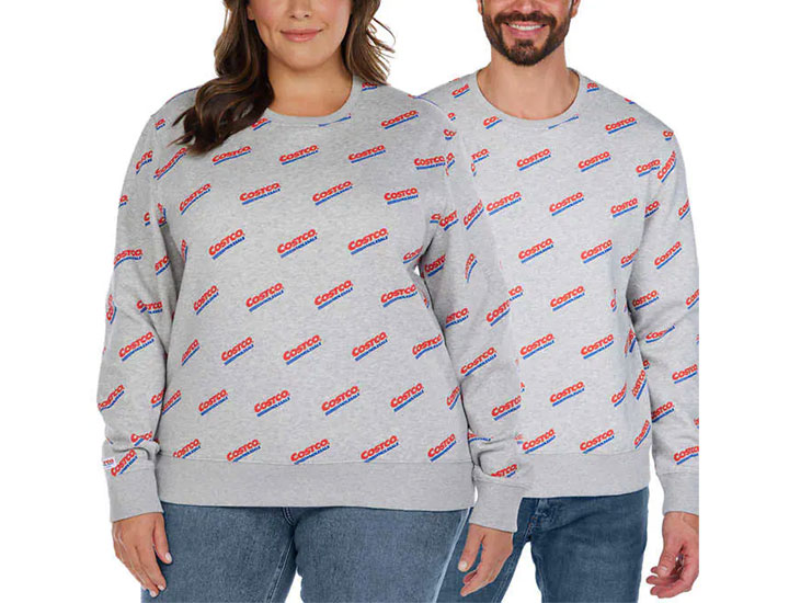 Costco logo crew neck sweatshirt