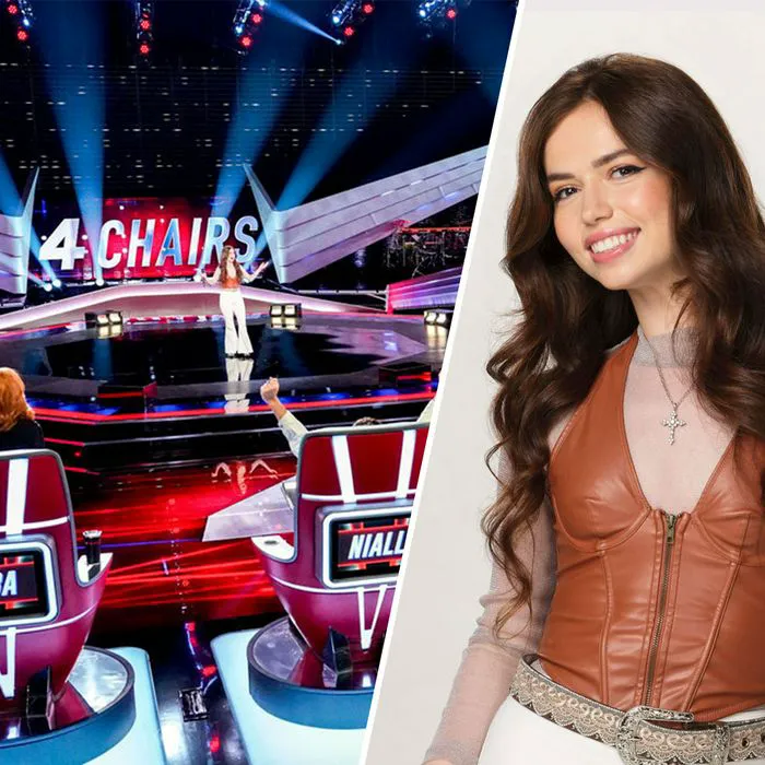 Mara Justine performing on NBC's The Voice.