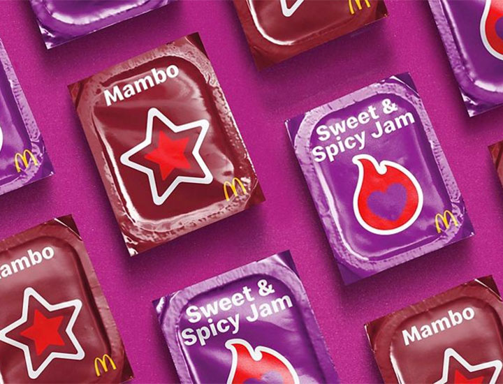 mcdonalds mambo sauce and sweet and spicy jam dipping cups