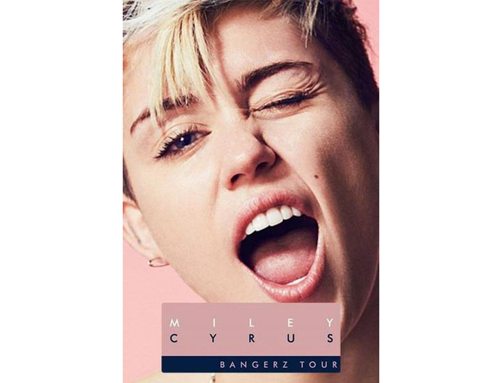 Miley Cyrus Bangerz Tour 2014 promotional image