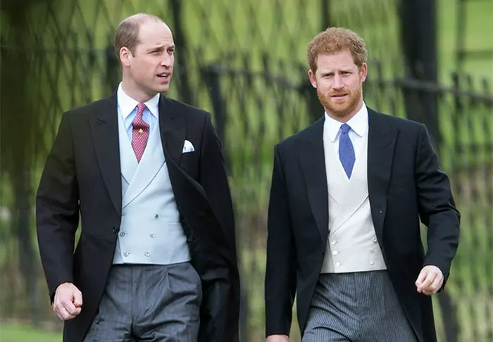 Prince Harry and Prince William at Pippa Middleton's 2017 wedding